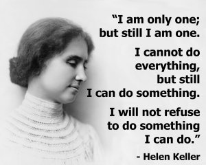 helen keller, happiness, quote