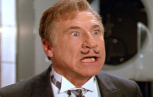 Mel Brooks making a funny face happiness, embarrassment