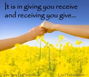 happiness, giving