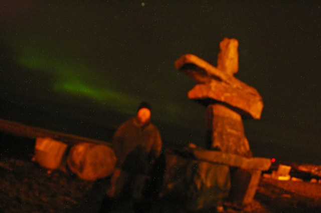 Another attempt at an aurora selfie.