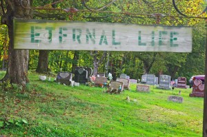 sign, cemetery, photography