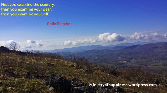 colin fletcher, walking, happiness