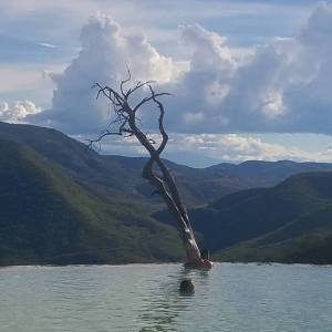 hierve el agua, mexico, infinity pool