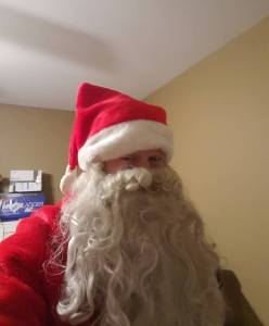 santa selfie