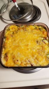 zuchinni au gratin, scalloped zuchinni