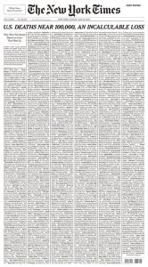 memorial day, covid, ny times