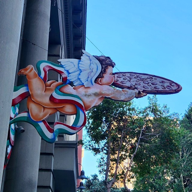 pizza angel, cherub
